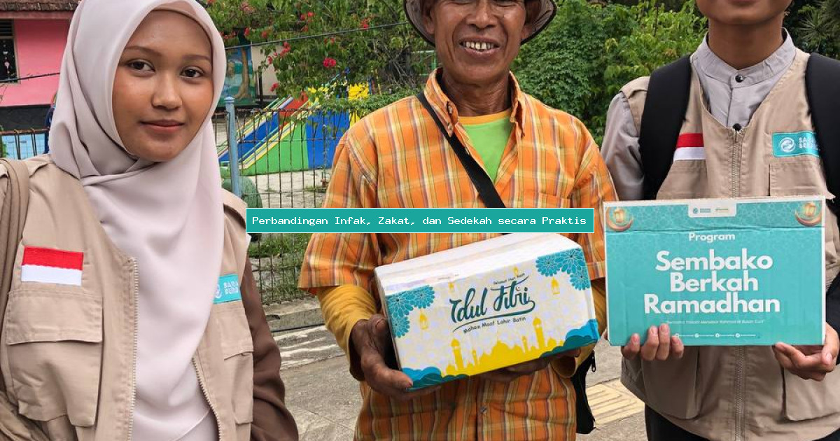 Perbandingan Infak, Zakat, dan Sedekah secara Praktis